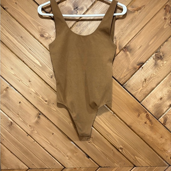 Wilfred Tan/Brown Women’s Bodysuit Medium - Picture 1 of 6